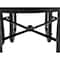 Global Industrial Round Picnic Table, Black, Perforated Metal, 46 in L, 29-1/2 in H Overall 262078BK - alternate 4